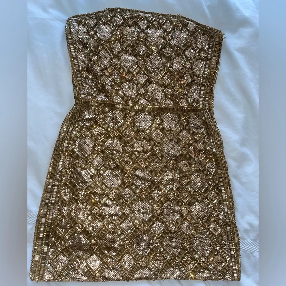 Retrofete HEATHER SEQUIN CHAINMAIL DRESS - size small - Picture 14 of 17